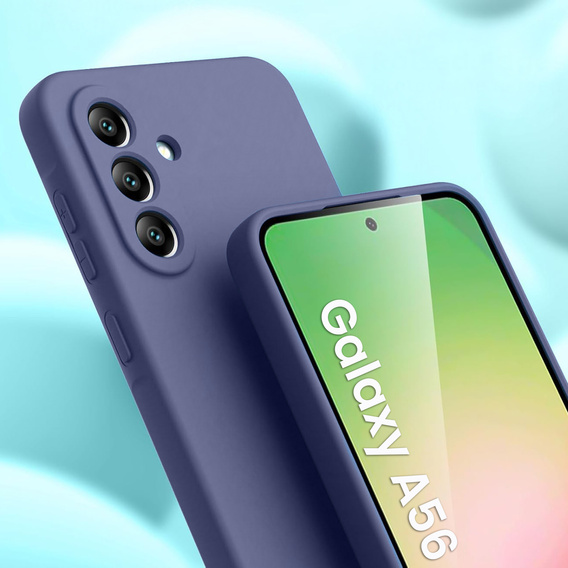 Pouzdro pro Samsung Galaxy A56 5G, Silicone Lite, námořnicky modré