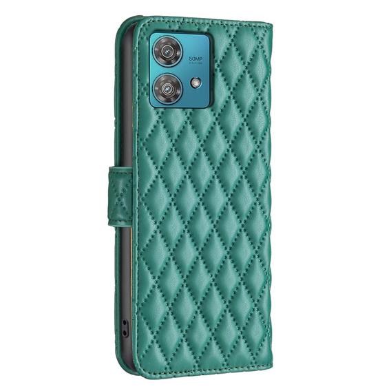 Klopové pouzdro pro Motorola Edge 40 Neo, Wallet, BINFEN COLOR, zelené