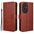 Klopové pouzdro pro Honor 200 Pro 5G, Crazy Horse Wallet, hnědé