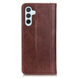Pouzdro pro Samsung Galaxy A26, Wallet Litchi Leather, hnědé