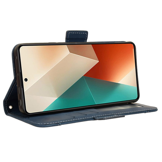 Klopové pouzdro pro Xiaomi Redmi Note 13 5G, Card Slot, modré