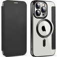 Klopové pouzdro pro iPhone 13 Pro, RFID Wallet MagSafe CamShield, černé