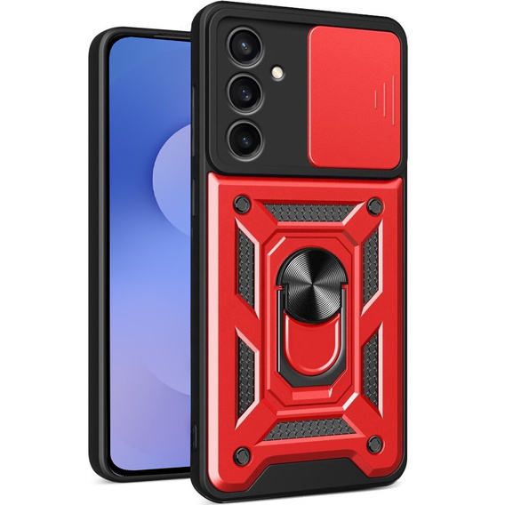 Pouzdro pro Samsung Galaxy S25 FE, CamShield Slide, červené