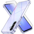 Pouzdro pro Samsung Galaxy A36, Erbord Dropproof, průhledné + sklo