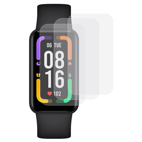 3x ERBORD Hydrogelová fólie pro Xiaomi Redmi Smart Band Pro