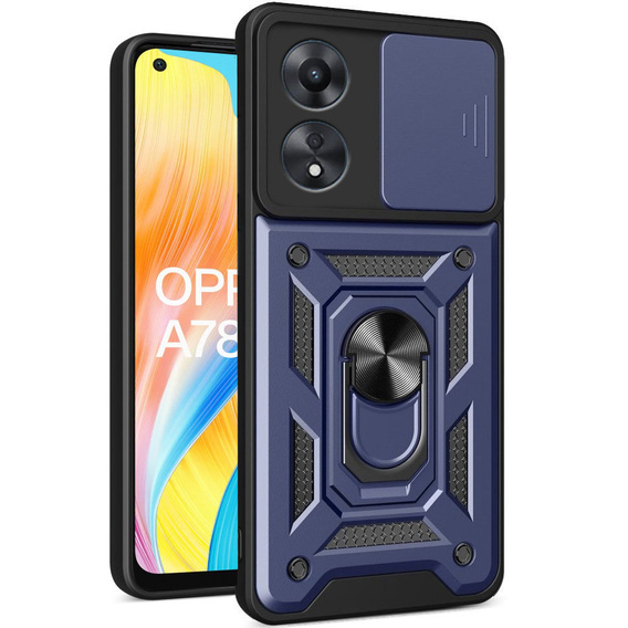 Pouzdro pro Oppo A78 4G, CamShield Slide, modré