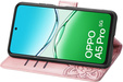 Klopové pouzdro pro Oppo A5 Pro 5G, Butterfly, růžové rose gold