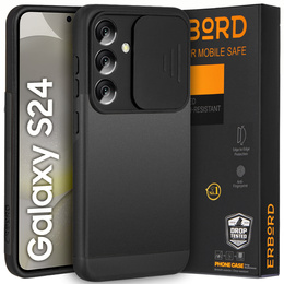 Pouzdro pro Samsung Galaxy S24, ERBORD CamProtect Slide Camera, černé