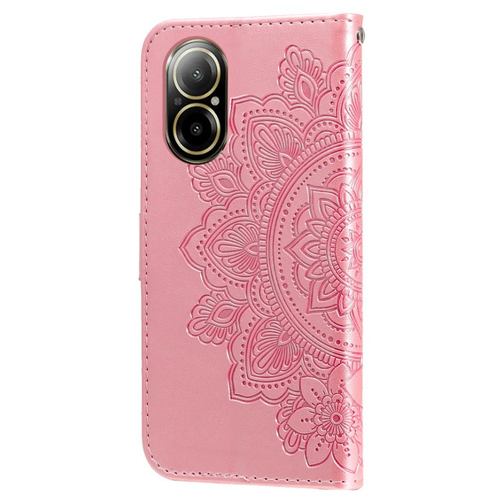 Klopové pouzdro pro Realme C67, Mandala, růžové rose gold