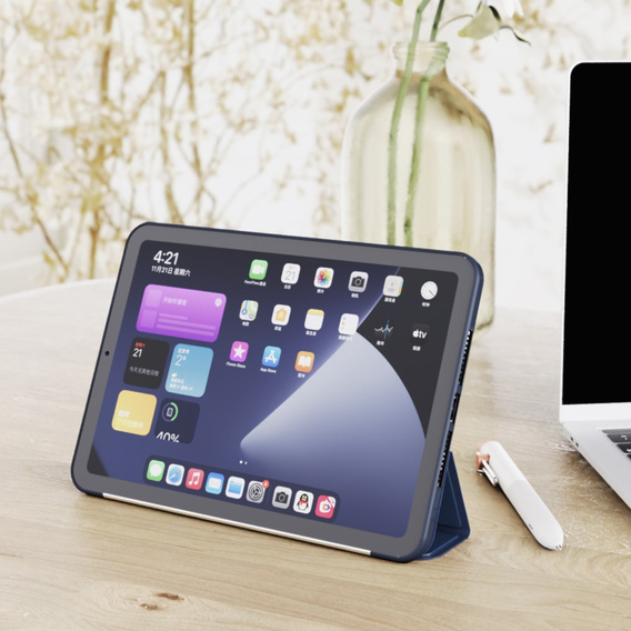 Pouzdro pro iPad mini 8.3" 2021 (6 gen.) / iPad mini 8.3" 2024 (7 gen.), Smartcase, námořnicky modré