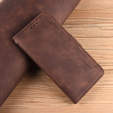 Klopové pouzdro pro Honor 70 5G, Card Slot, hnědé