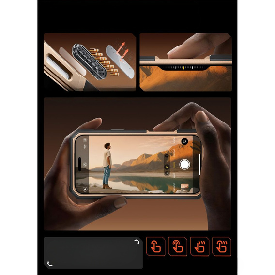 Pouzdro Supcase pro iPhone 17 Pro Max, Unicorn Beetle Grip Pro Mag, Desert Gold