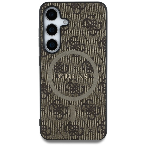 Pouzdro GUESS pro Samsung Galaxy S25, 4G Ring Classic Logo, hnědé