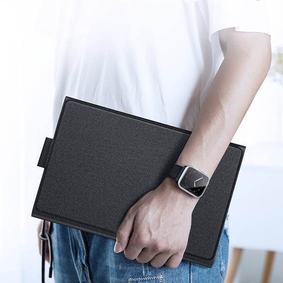 Pouzdro + klávesnice Samsung Galaxy Tab S10 Ultra, Dux Ducis TouchPad Leather Pen Slot, černé