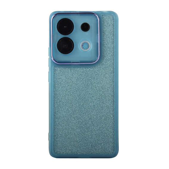 Pouzdro pro Xiaomi Redmi Note 13 5G, Glittery Powder, modré + 9H tvrzené sklo