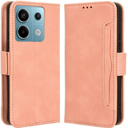Klopové pouzdro pro Xiaomi Redmi Note 13 Pro 5G, Card Slot, růžové