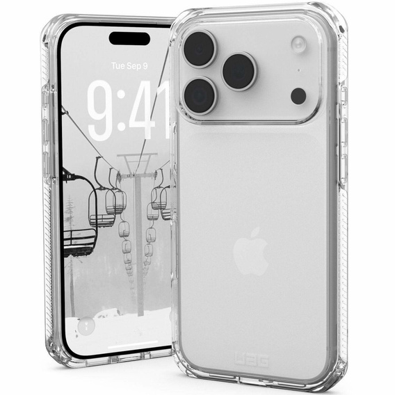 Pouzdro Urban Armor Gear pro iPhone 17 Pro Max, Plyo, Armoured, Ice