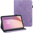 Pouzdro s klopou pro Lenovo Pad M9, flower, fialové