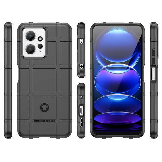 Pouzdro pro Xiaomi Redmi Note 12 4G, Rugged Shield, černé