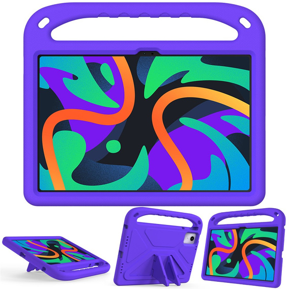 Dětské pouzdro pro Lenovo Tab M11, dětské pouzdro s rukojetí, fialové