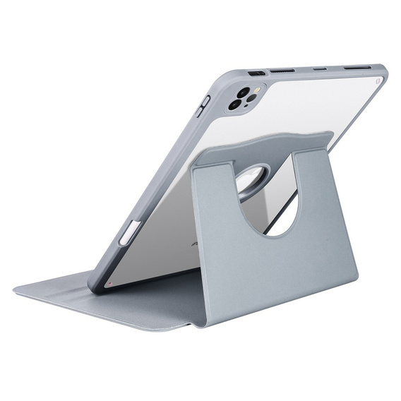 Pouzdro pro iPad Pro 11" 2022/2021/2020 (4/3/2 gen.), s prostorem pro stylus, otočné o 360°, fialové