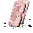 Klopové pouzdro pro Samsung Galaxy A26, Butterfly, růžové rose gold