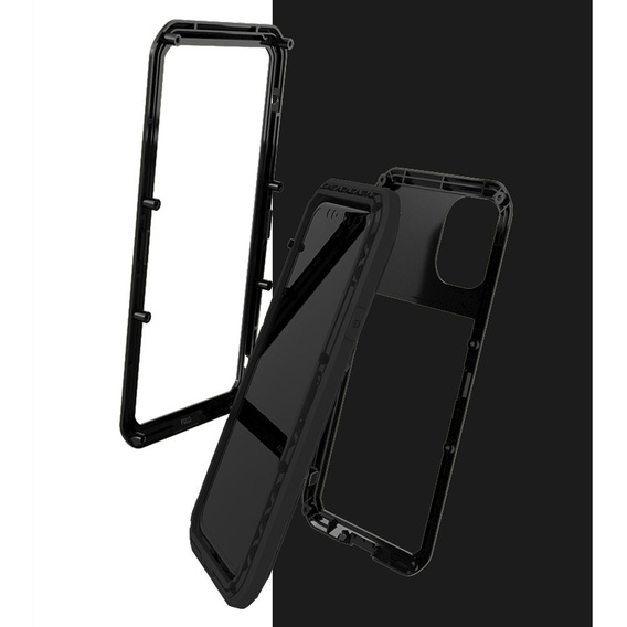 Pouzdro Love Mei pro iPhone 11, armored with glass, černé