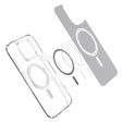 Pouzdro MagSafe Spigen pro iPhone 16 Pro Max, Ultra Hybrid, transparentní / bílé + 9H tvrzené sklo