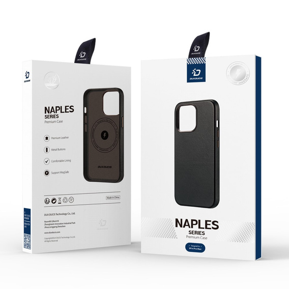 Pouzdro pro iPhone 14 Pro Max, Dux Ducis Max Naples, černé