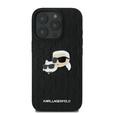 Pouzdro Karl Lagerfeld Hardcase Monogram Karl & Choupette Head Pin pro iPhone 16 Pro