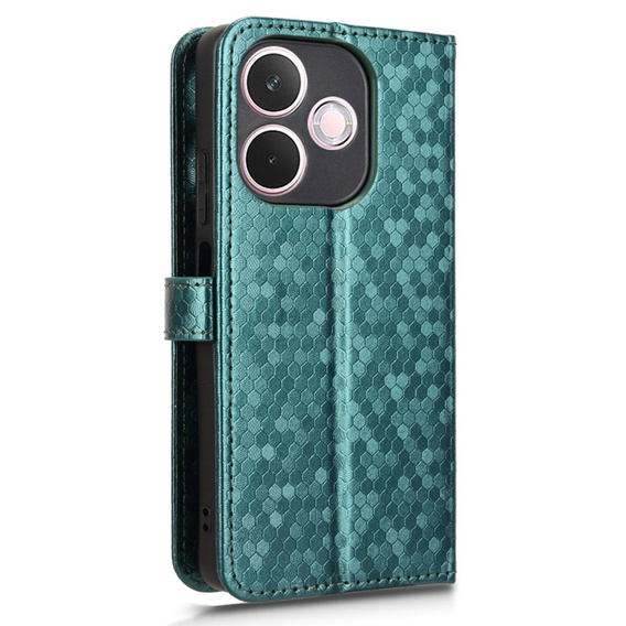 Flipové pouzdro pro Oppo A5 Pro 5G, Wallet Rhombus, zelené