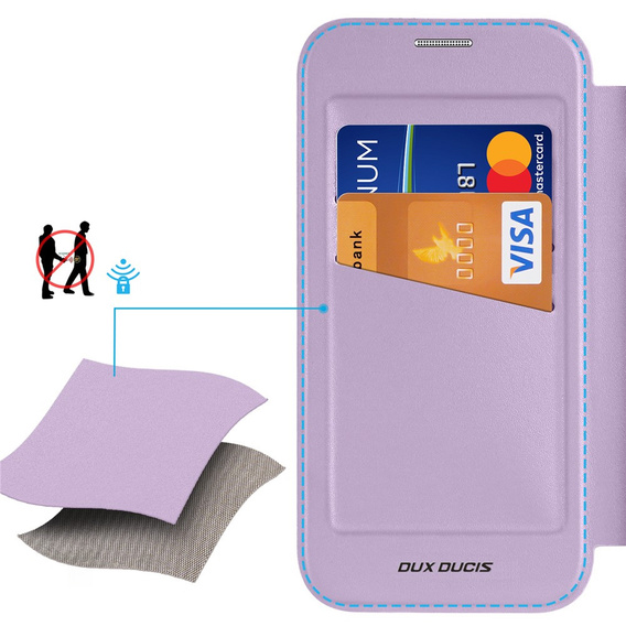 Dux Ducis pouzdro pro iPhone Air, Skin X Pro, s klopou, pro MagSafe, fialové