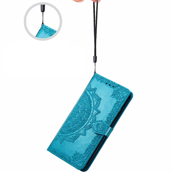 Klopové pouzdro pro Motorola Moto G24 / G24 Power / G04, Mandala, modré