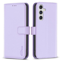 Klopové pouzdro pro Samsung Galaxy A35 5G, BINFEN Wallet, fialové