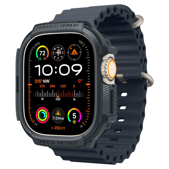 Pouzdro Spigen Rugged Armor Dark Gray pro Apple Watch Ultra 1 / 2 (49 mm)