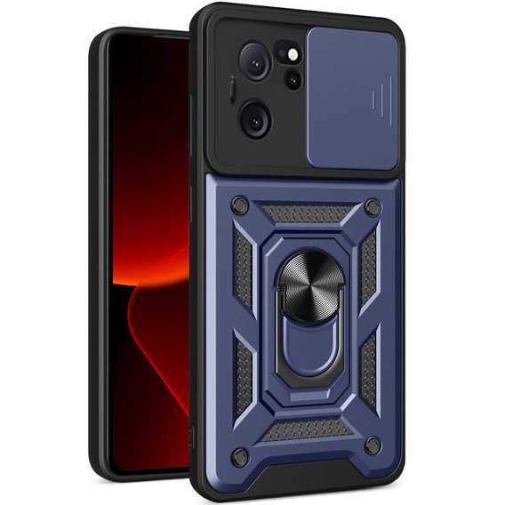 Pouzdro pro Xiaomi 13T / 13T Pro, CamShield Slide, námořnicky modré