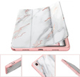 Pouzdro pro Samsung Galaxy Tab A7, Suritch Full Body Basic Marble, růžové