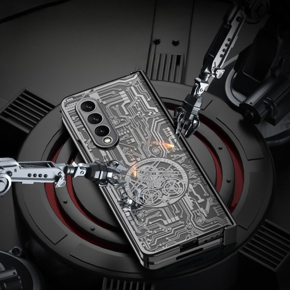 Pouzdro pro Samsung Galaxy Z Fold 4 5G, Mechanical Legend, černé