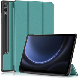 Pouzdro pro Samsung Galaxy Tab S9 FE+ Plus, Smartcase s prostorem pro stylus, zelené