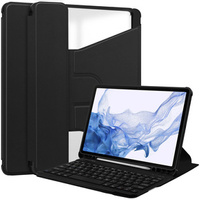Pouzdro s klávesnicí pro Samsung Galaxy Tab S9, Rotary 360° Leather, černé