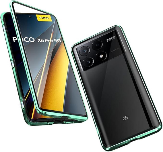 Pouzdro pro Xiaomi Poco F6 Pro, Frame Case, zelené