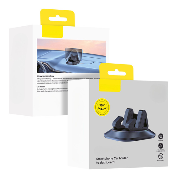 Univerzální držák do auta na palubní desku pro smartphony o šířce do 8,5 cm