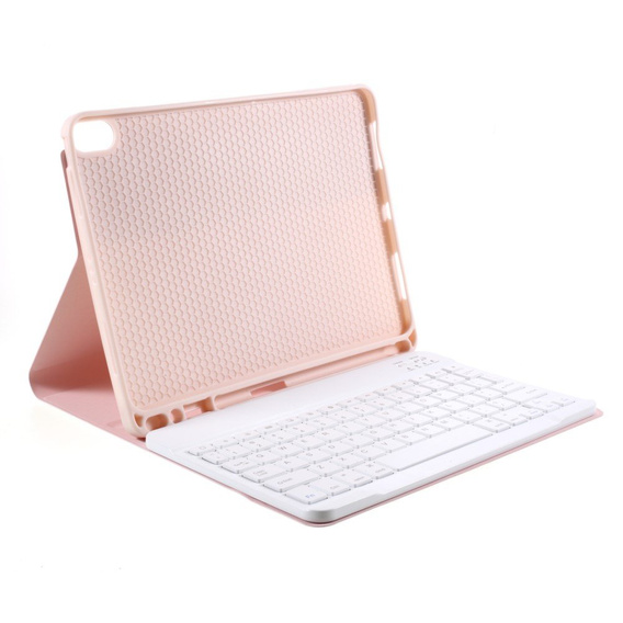 Pouzdro + klávesnice iPad Air 10.9 4 2020 / 5 2022, růžové rose gold