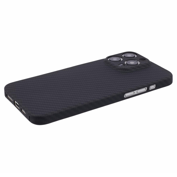 Pouzdro pro iPhone 15 Pro Max, Aramid Fiber Cover, černé
