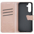 Klopové pouzdro pro Oppo A79 5G, Butterfly, růžové rose gold