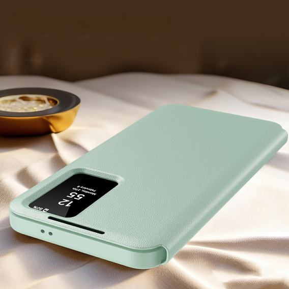 Flipové pouzdro pro Samsung Galaxy A56 5G, Smart View Wallet, zelené