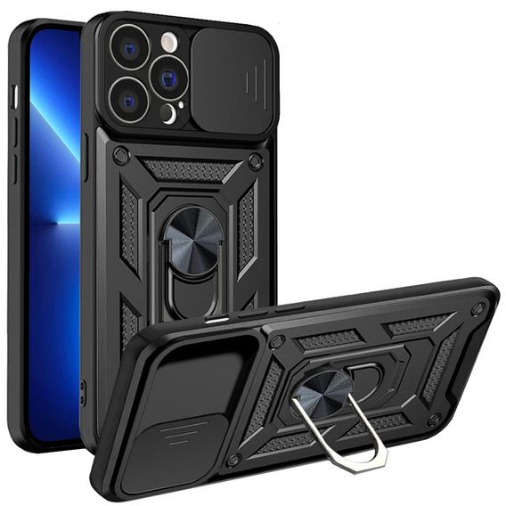 Pouzdro pro iPhone 14 Pro, CamShield Slide, černé