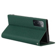 Kožené pouzdro pro Samsung Galaxy S20 FE, ERBORD Grain Leather, zelené