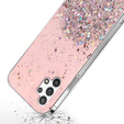 Pouzdro pro Samsung Galaxy A32 4G, Glittery, růžové
