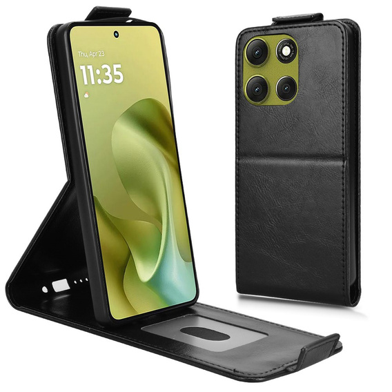Flipové pouzdro pro Xiaomi Redmi 15 5G / 4G, flipové pouzdro, černé